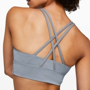 Lululemon Energy Longline Chambray Sports Bra